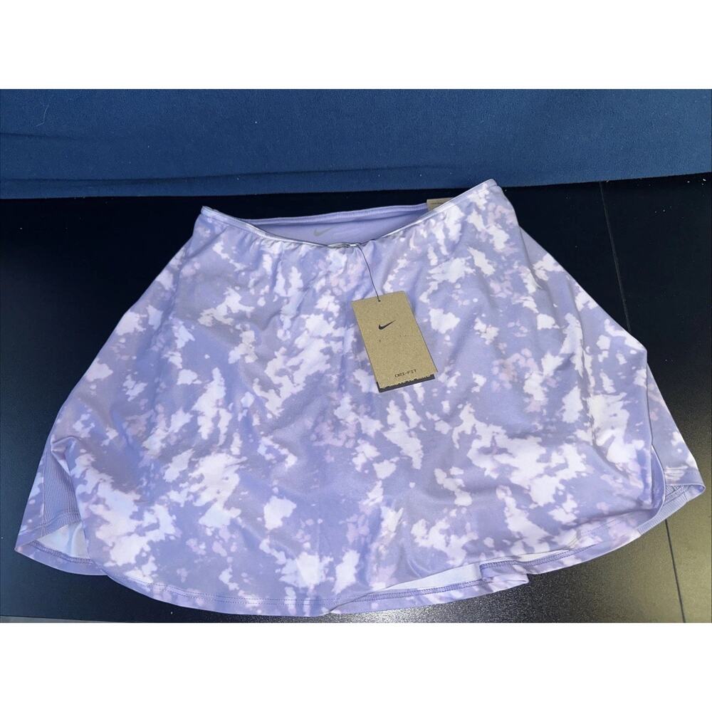 Nike Victory Dri-FIT Flouncy Printed Skirt FZ6804-533 Women’s Size Small Purple